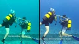 Srovnani cerveneho filtru SRP s Backscatter filtrem pro Gopro Dive Set