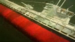 Ponorka na přehradě Skalka u Chebu